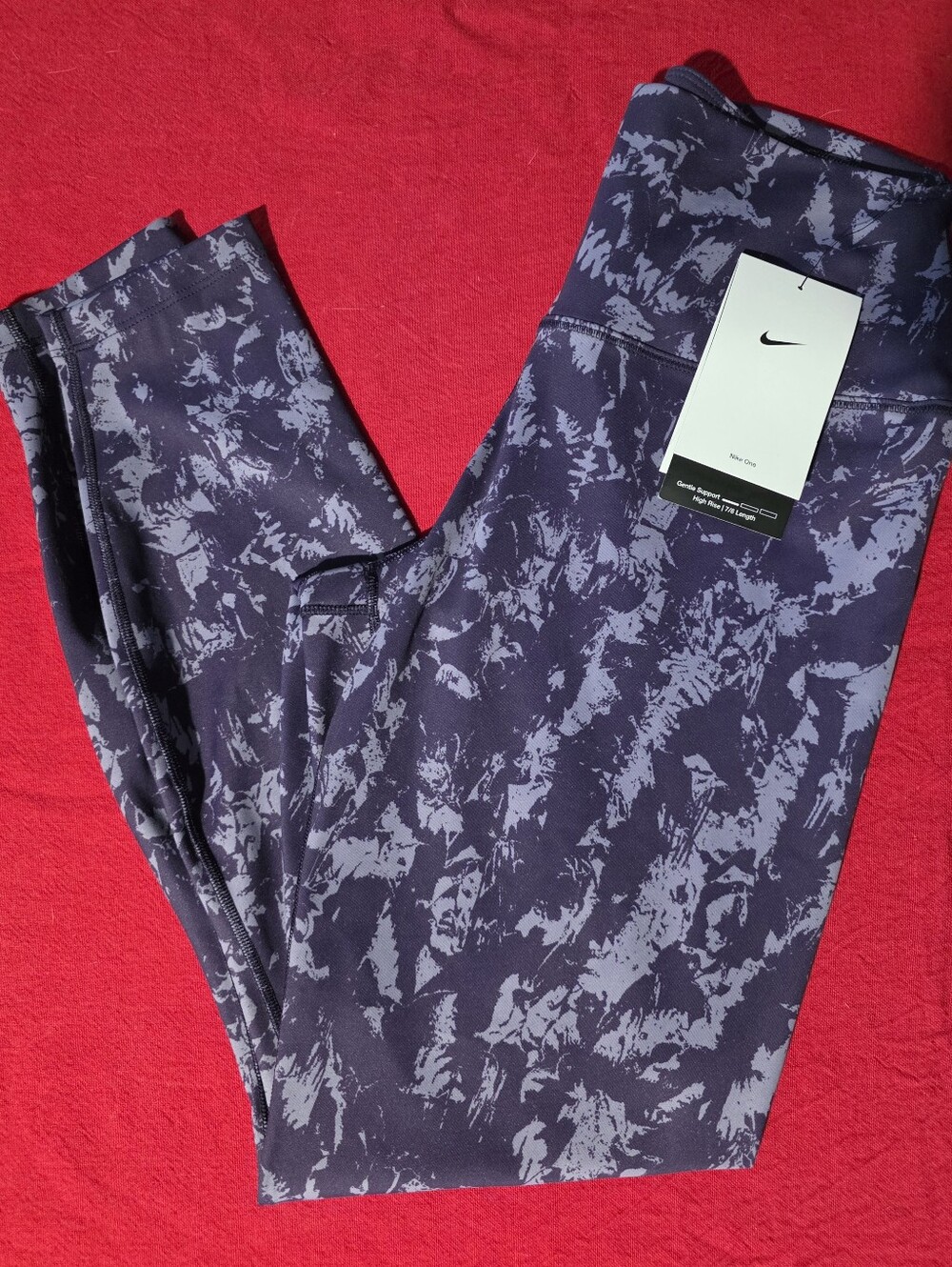 Nike Purple Heathered Print Leggings